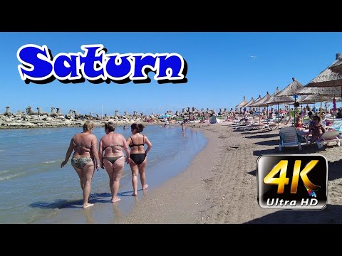 Plaja Saturn - Saturn beach,part1, Romania, 4K - August - travel video vlog calatorie tourism