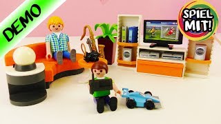 Playmobil WOHNZIMMER City Life für das Moderne Wohnhaus - Demo deutsch