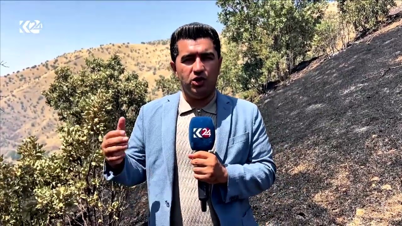 ڤیدیۆ | ماوەی سێ رۆژە ئاگرێکی گەورە لە سنووری گوندەکانی هاوار و گریانە و دەرەتفێ لە پارێزگای هەڵەبجە کەوتووە