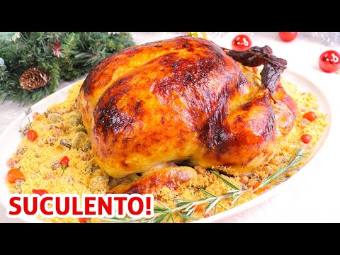 Peru Recheado com Farofa: Receita Simples para o Jantar de Natal