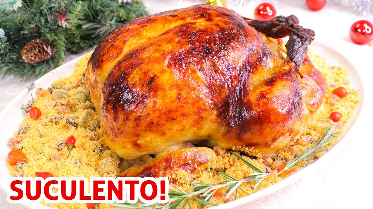 CHESTER RECHEADO COM FAROFA PARA A CEIA DE NATAL | Receita