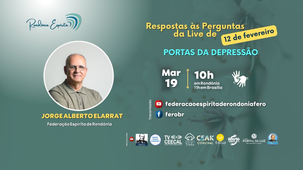 Rondônia Espírita | Portas da Depressão - Perguntas e Respostas | Jorge Elarrat