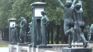 preview picture of video 'Oslo, Norway - Vigeland Sculpture Arrangement -- Frogner Park HD (2013)'