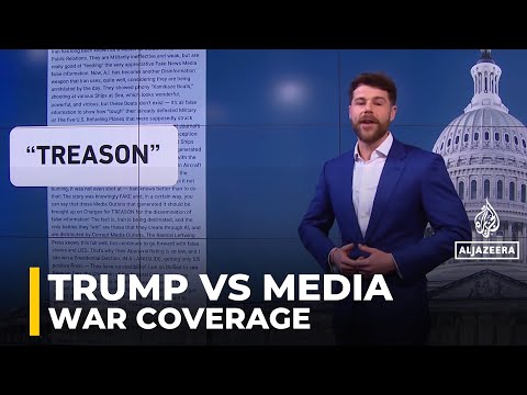 Trump calls for treason charges against media over US-Israel war on Iran coverage