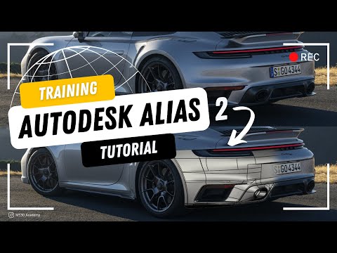 Autodesk Alias Training 2 | Porsche 911 Turbo 2024 Bumper Tutorial