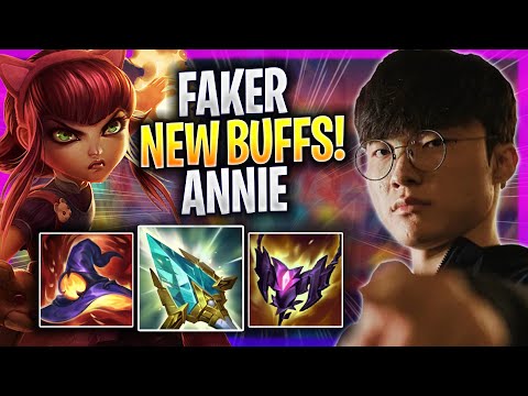 FAKER TRIES ANNIE WITH NEW BUFFS! - T1 Faker Plays Annie MID vs Akshan! | Season 2023
