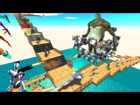 I DROP TITAN BEAST TO DINOSAURS CARTOONS ALL MODS UNIT DEATH CLIMB CHALLENGE