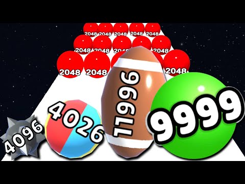 ROLLING BALLS SWALLOWING - Rolling Orb Crash Huge Update (Level Up Balls Gameplays) - Math Games