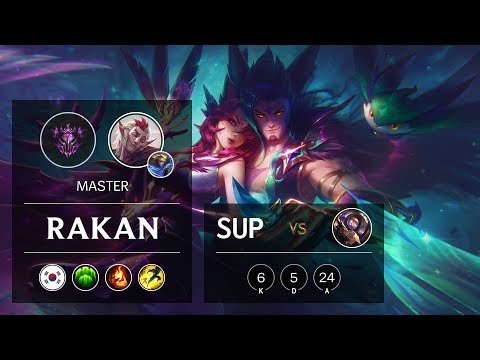 Rakan Support vs Blitzcrank - KR Master Patch 9.19