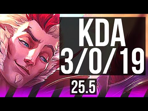 RAKAN & Caitlyn vs YUUMI & Zeri (SUP) | 3/0/19, 12k DMG | KR Master | 25.5