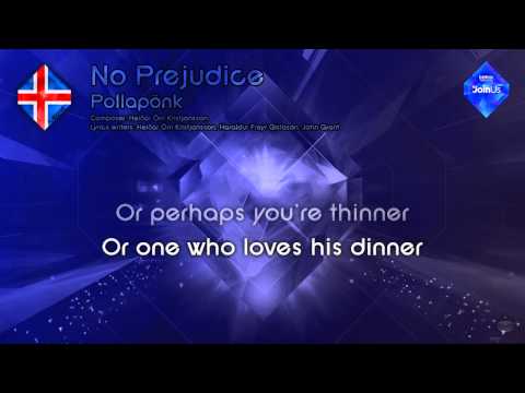Pollapönk - "No Predjudice" (Iceland) - [Karaoke version]