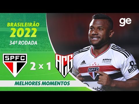 Gols e lances de São Paulo x Atlético-GO