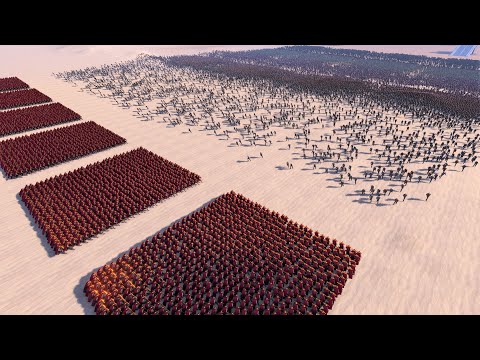 Can 5000 Spartans Hold Position Against 40.000 Every Zombies - Ultimate Epic Battle Simulator