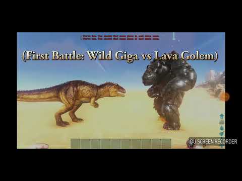 Giga vs Lava golem