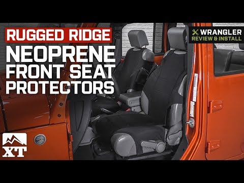 Jeep Wrangler Rugged Ridge Neoprene Front Seat Protectors (2007-2018 JK & JL) Review & Install