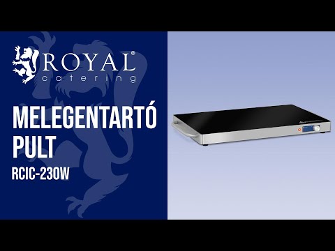 Videó - Melegentartó pult - 240 W - rozsdamentes acél - 62 x 35 cm