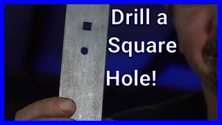 How To Drill a Square Hole! / Super Easy Tip