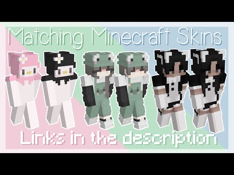 matching minecraft skins | links in the description