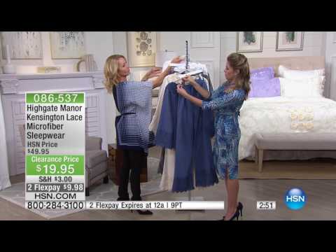 Highgate Manor Kensington Lace Microfiber Pajamas