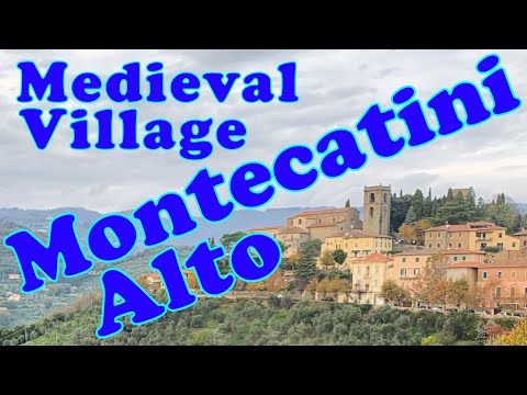 Montecatini Alto, Medieval Village, Near Our Home in Tuscany