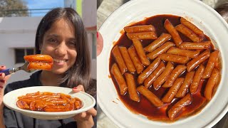 Samyang Hot Chicken 🌶🥵 Topokki  Review | Story time - Covid me jhooth bol ke bahar ka khaya 😱