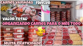 Organização das Carnes Para o Mês Todo | Carnes Variadas | Valor Total  Ideias de Cardápio e muito +