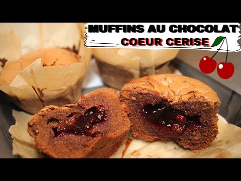 Recette Muffins chocolat noir et cerises
