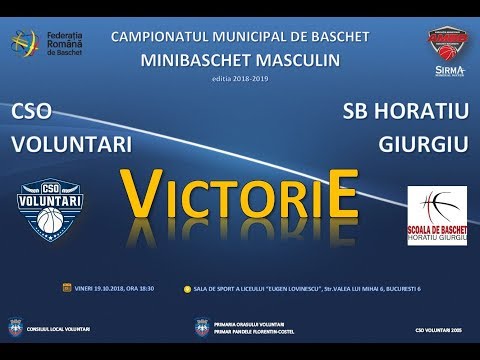 Victorie CSO Voluntari in CSO Voluntari - SB Horatiu Giurgiu (minibaschet, 19.10.2018 HD Version)