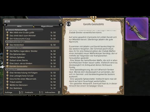 Gerolds Geistesblitz (Zodiak i125) 1/2 | FINAL FANTASY XIV: A Realm Reborn