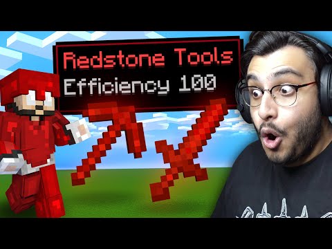 MINECRAFT BUT I CAN CRAFT OP REDSTONE ITEMS | RAWKNEE