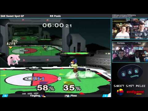 SAK Sweet Spot Melee Grand Finals Pools: Yingling (Falco) vs. Floss (JigglyPuff)