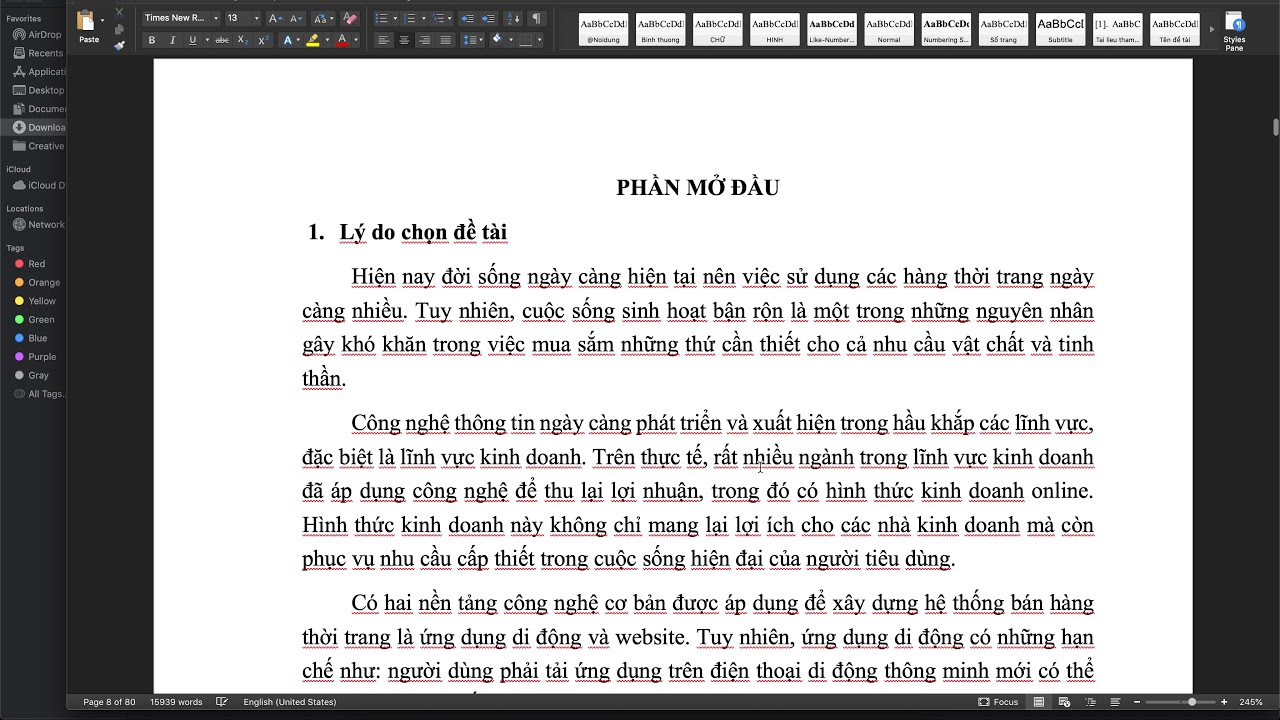 Báo cáo đồ án - Website thời trang