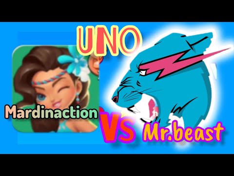 UNO mobile - me vs mr.beast😈🔥- gameplay 😇