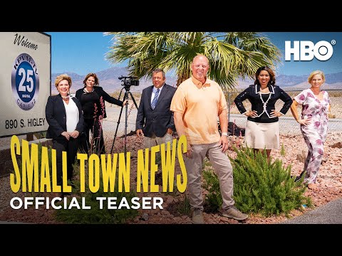 Thumbnail of the video: Small Town News: KPVM Pahrump (2021): Official Teaser | HBO