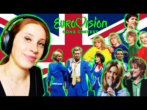 BRITISH GIRL REACTS TO UNITED KINGDOM IN EUROVISION SONG CONTEST 1957-2021