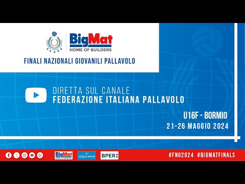 🔴BIGMAT FINALI NAZIONALI GIOVANILI U16F: n°gara 468 - VERO VOLLEY BANCO BPM vs VALENTINO RICCI IMOCO
