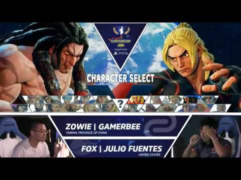 SFV: ZOWIE Gamerbee vs FOX Julio Fuentes - Capcom Cup Day 1 Top 32 - CPT2016