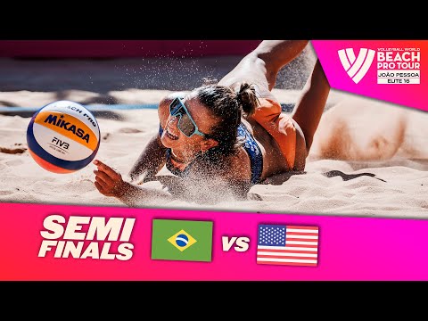 Carol/Barbara vs. Nuss/Kloth - Semi Finals Highlights | João Pessoa 2023 #BeachProTour