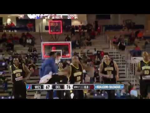 Maalik Wayns banks in the three at the buzzer!