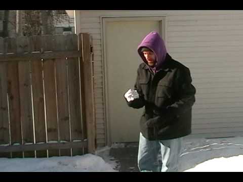 Shattering A Frozen Shirt Ball - Minnesota Cold (Part 7)