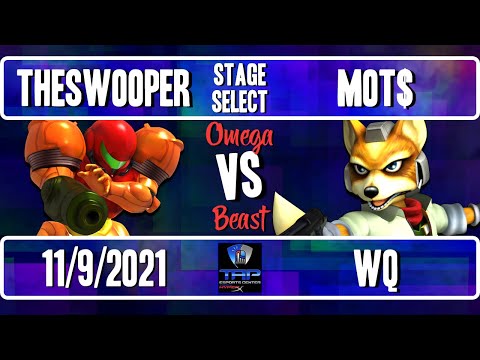 Stage Select 17 Omega: TheSWOOPER (Samus) Vs. Mot$ (Fox) - WQ