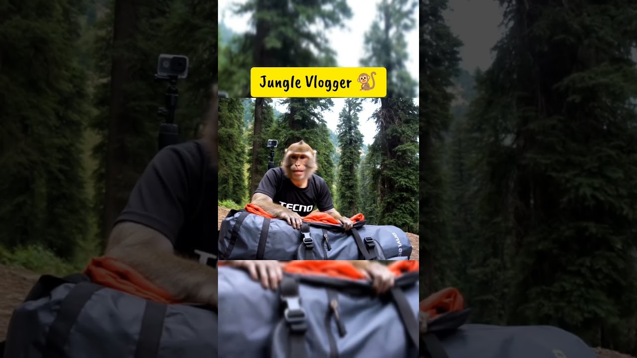 🌟 Just another day—relatable vibes only! monkey bloging #youtubeshorts #youtube #shorts #youtuber