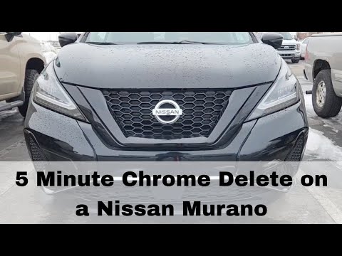 How to Chrome Delete Your Nissan Murano Grill - 5 minute install