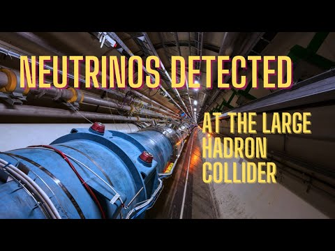 Neutrinos detected in particle collisions for first time