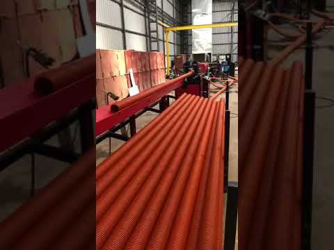 DWC Double layer corrugated pipe machine