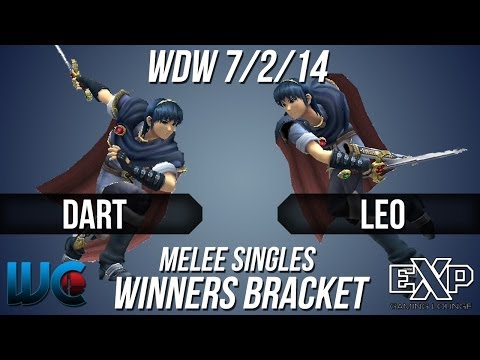 WDW 7/2/14 - Leo (Marth) vs. Dart (Marth) Melee Singles Bracket