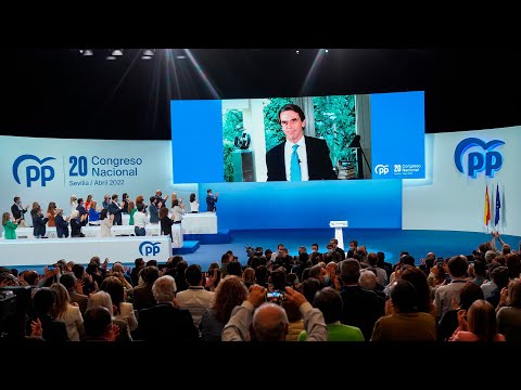 Intervención del ex presidente José María Aznar en el XX Congreso Nacional de PP en Sevilla