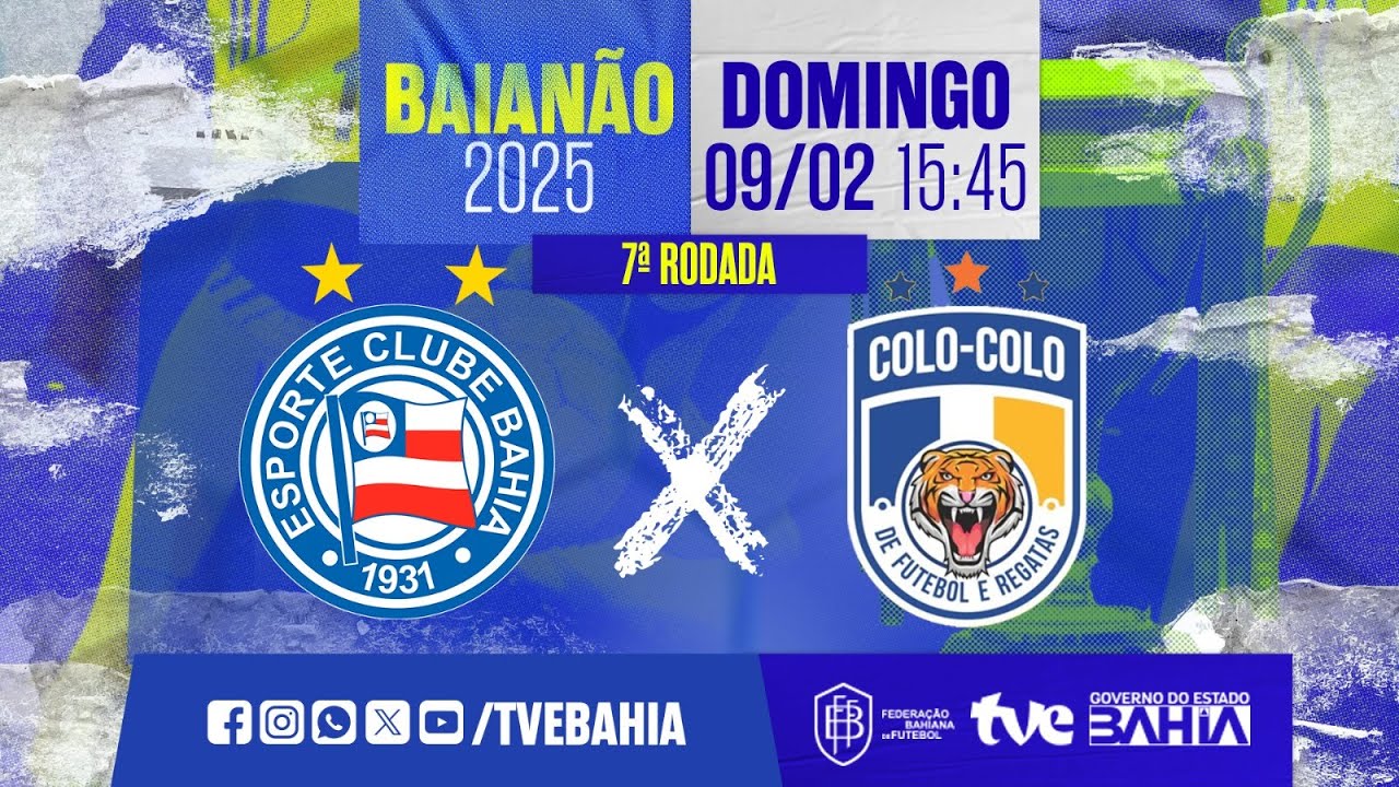 AO VIVO COM IMAGENS | BAHIA X COLO- COLO | BAIANÃO 2025 | #BaianãoNaTVE | 09/02/2025