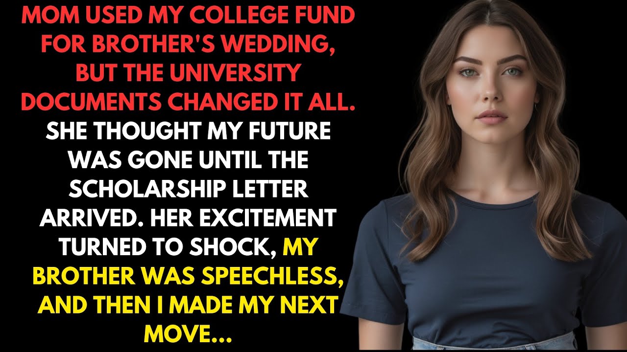 Mom Used My College Fund For Brother's Wedding, But The University Documents Changed It All...