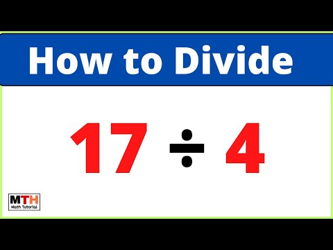 17 divided by 4 (17÷4)